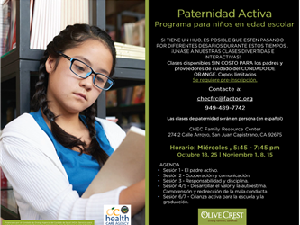 Active Parenting School-Aged Course Spanish Flyer 